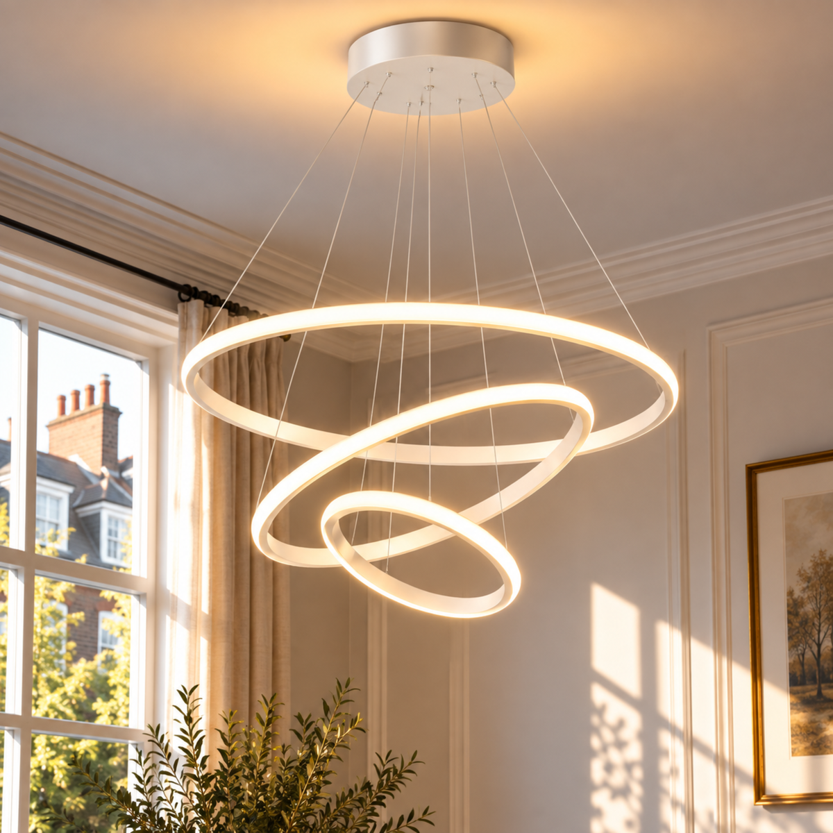 Modern LED Ring Chandelier