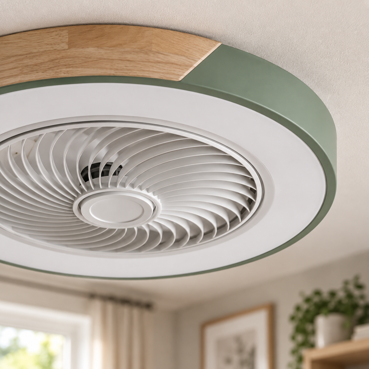 Quiet Ceiling Fan with LED Light