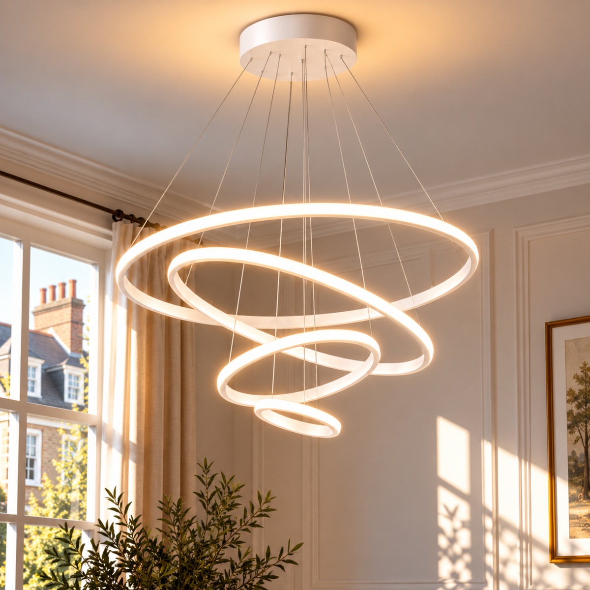 Modern LED Ring Chandelier