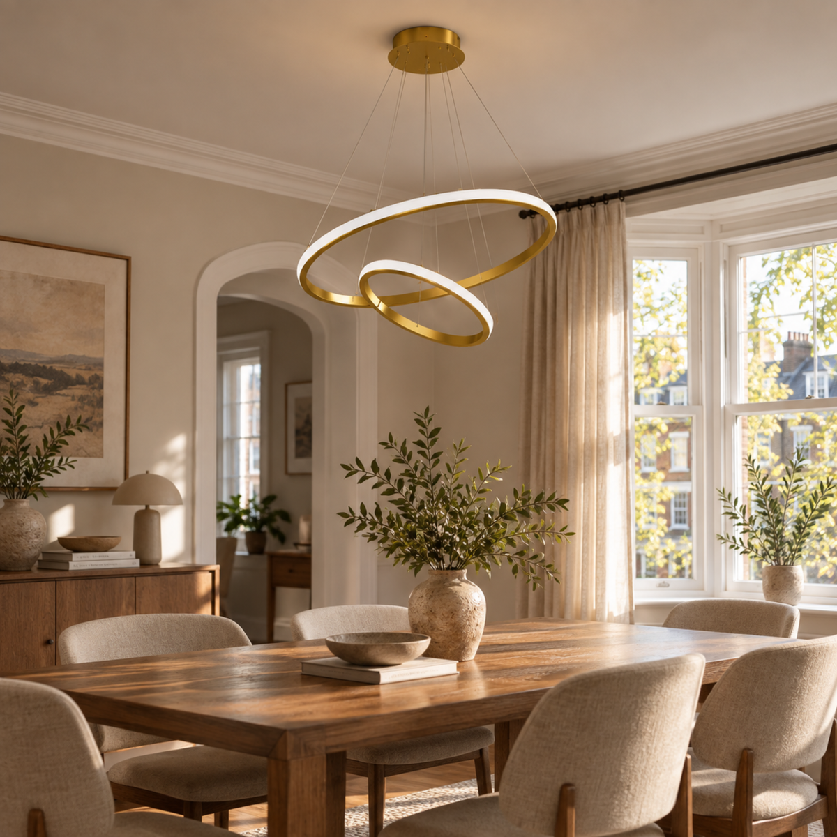 Modern LED Ring Chandelier