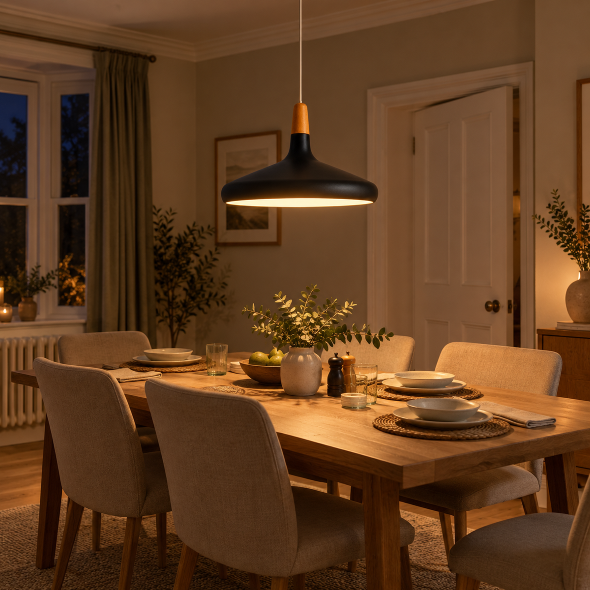 Nordic Wood Pendant Light