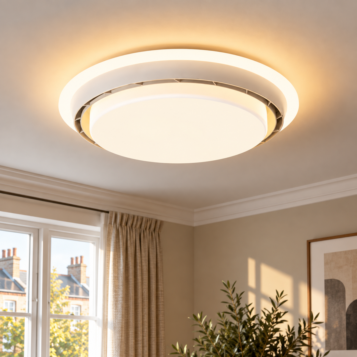 Bladeless LED Ceiling Fan Light