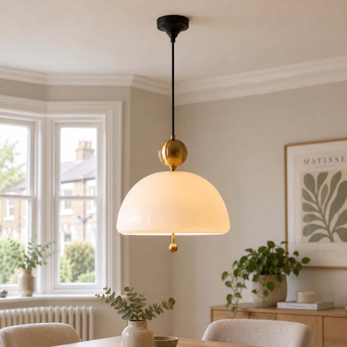 Avant-Garde Bauhaus Glass Pendant Light
