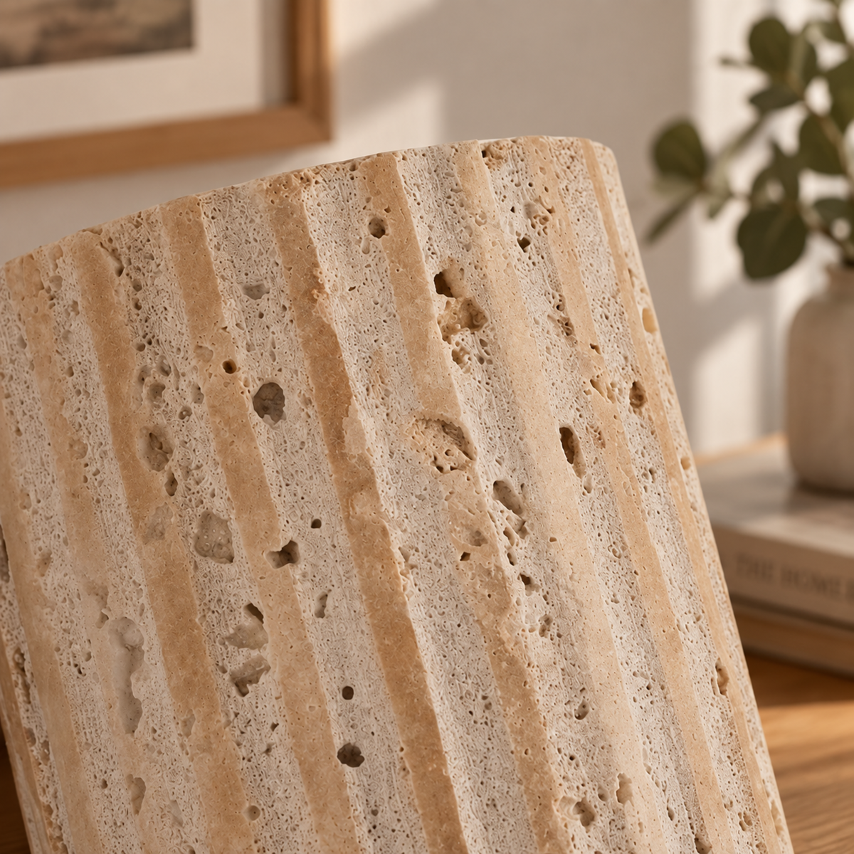 Natural Travertine Stone Wall Light