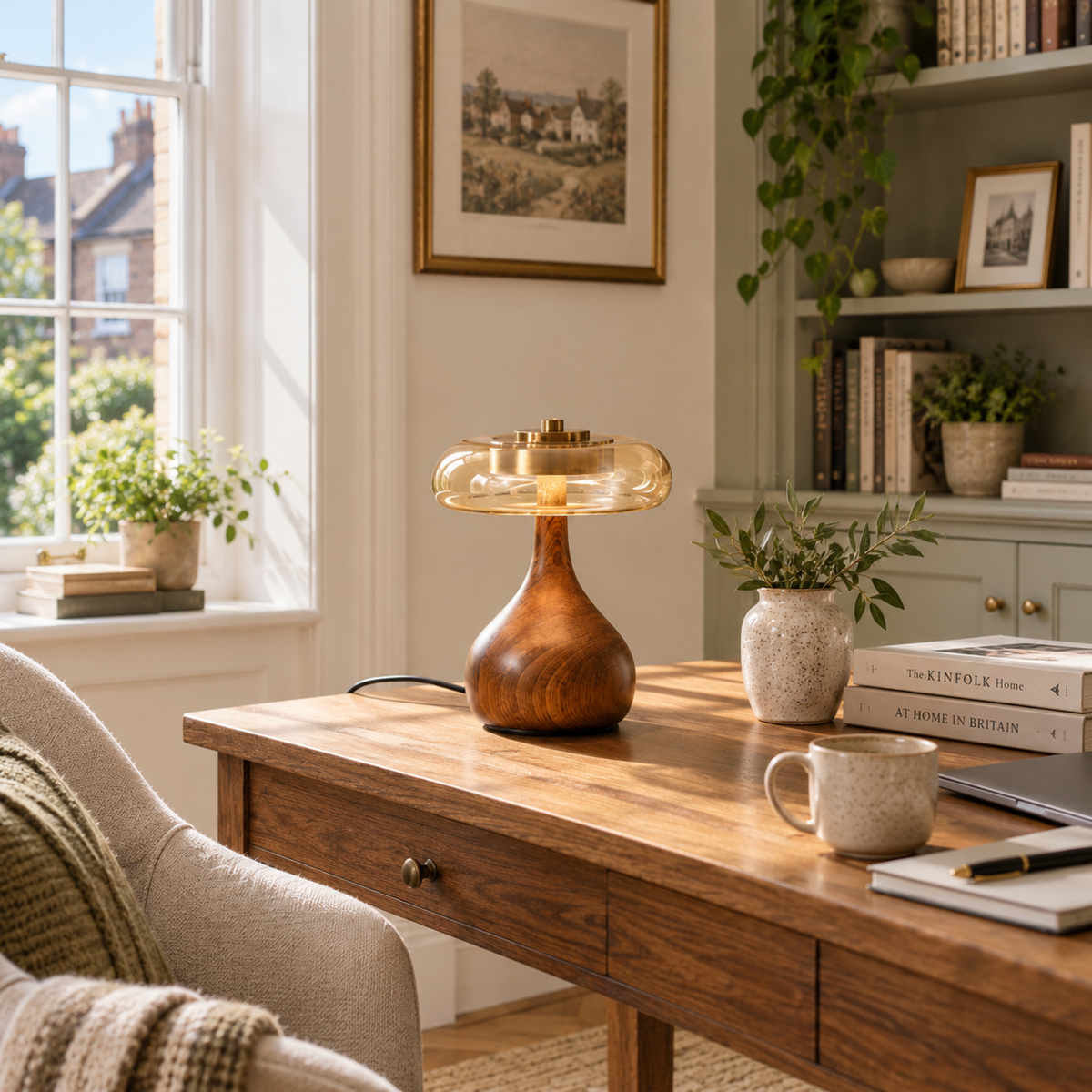 Elegant Glass LED Table Lamp