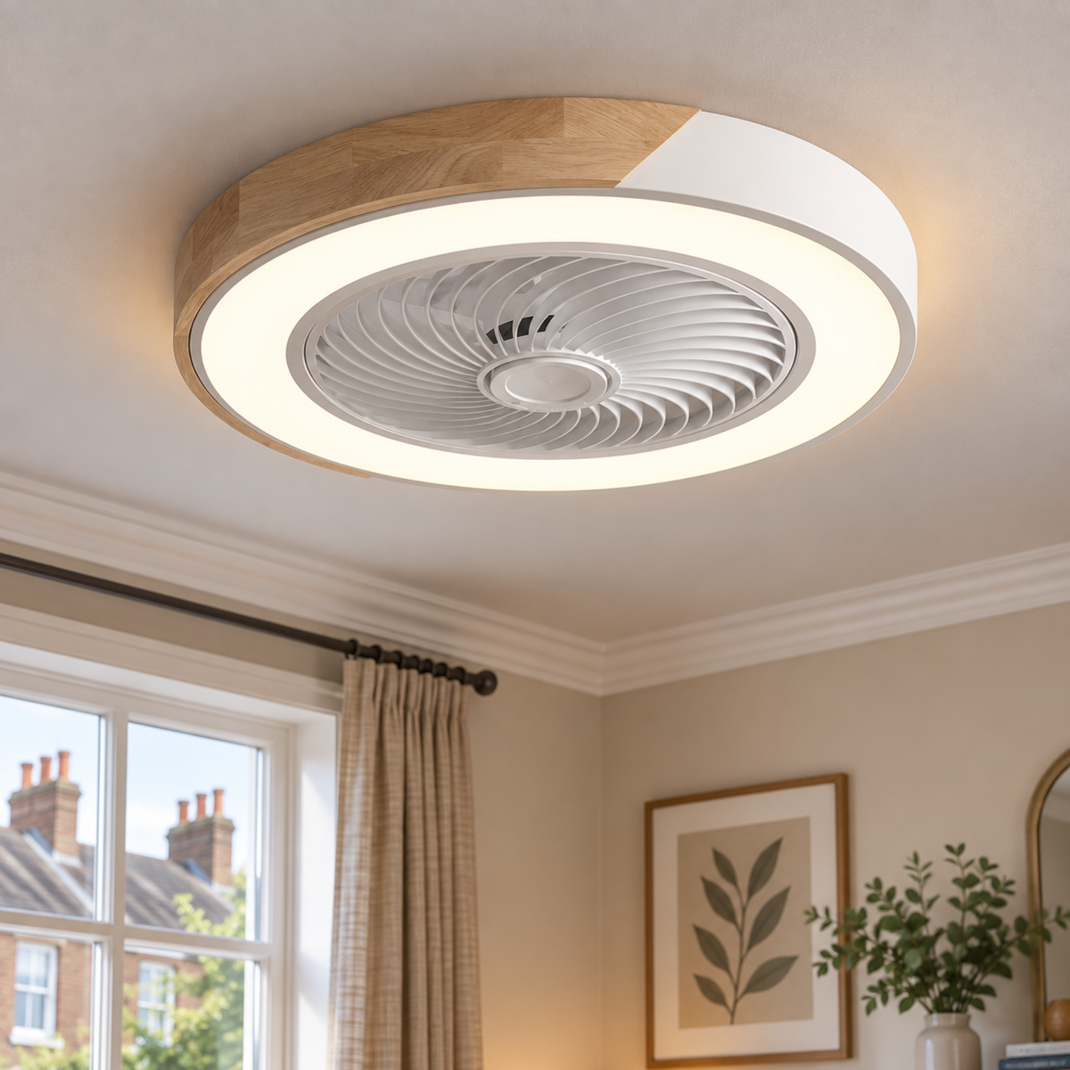 Quiet Ceiling Fan with LED Light