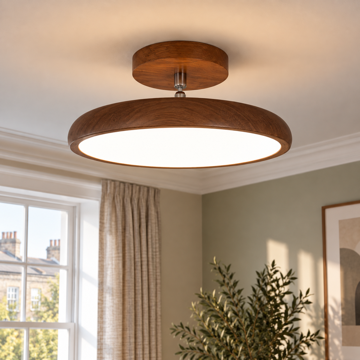 Round Retro Ceiling Light
