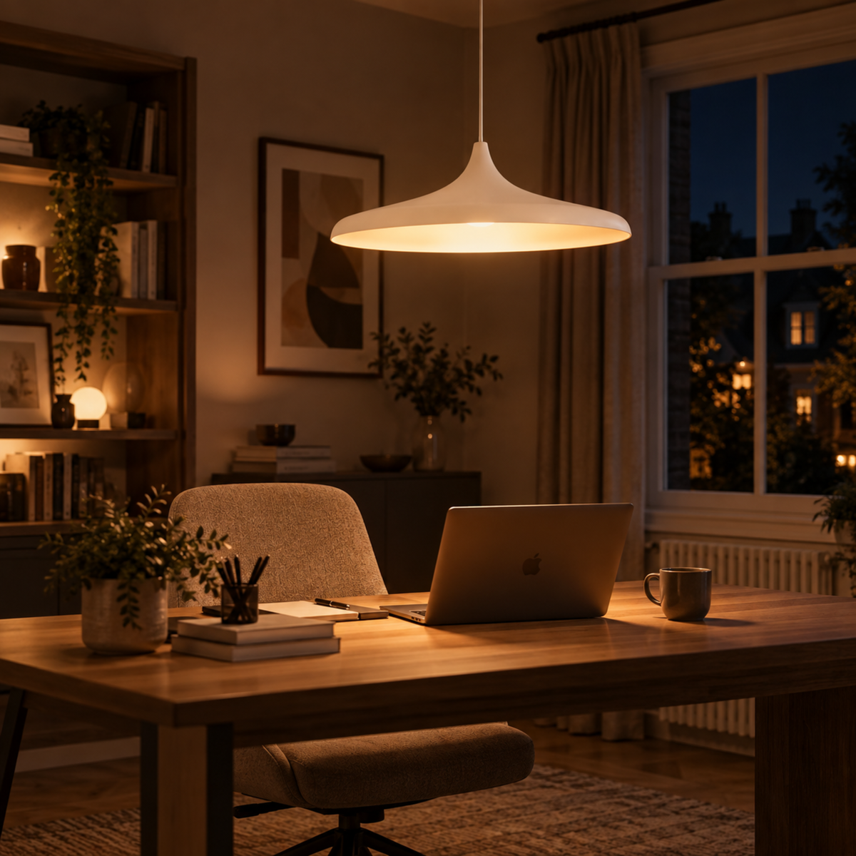 Japanese Wabi-Sabi Paper LED Pendant Light