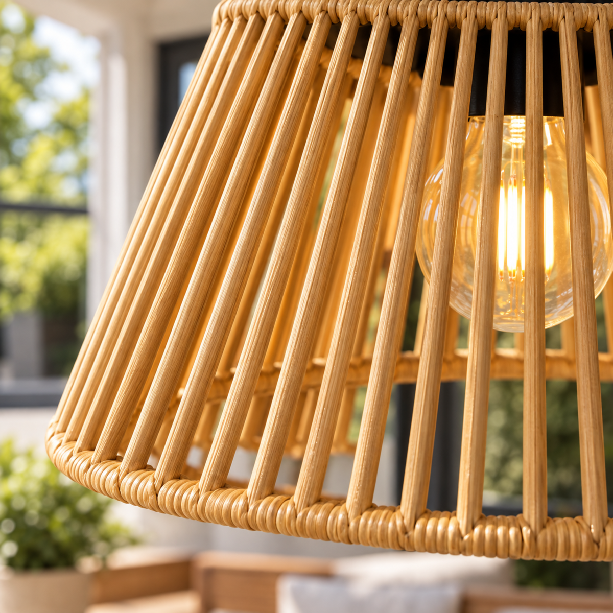 Rattan Outdoor Lantern