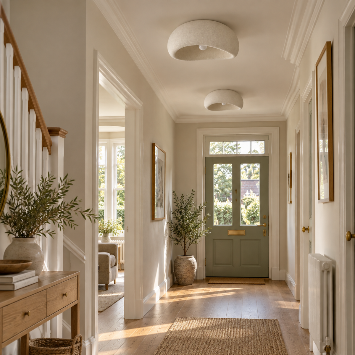 Minimalist Stone Look Ceiling Light