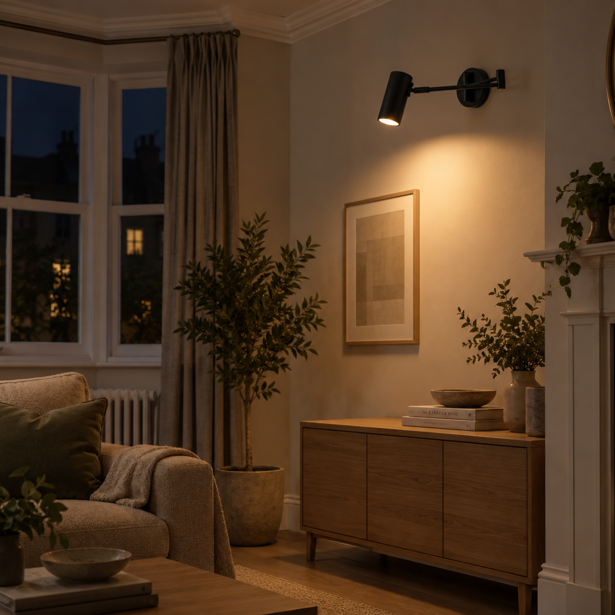 Adjustable Swing Arm Wall Light