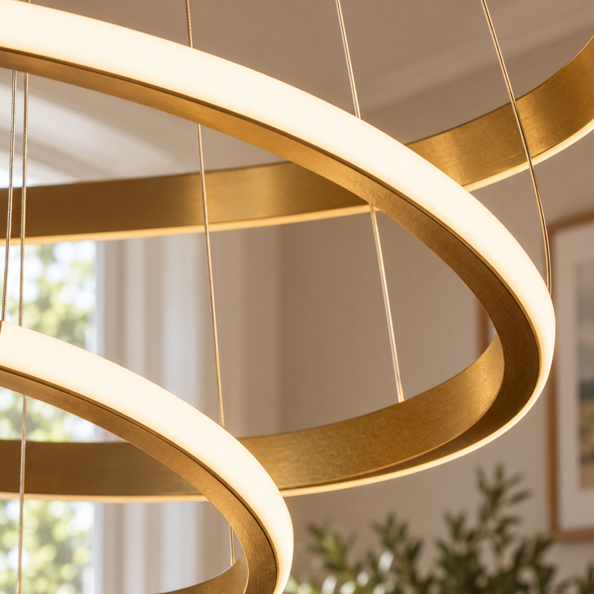 Modern LED Ring Chandelier