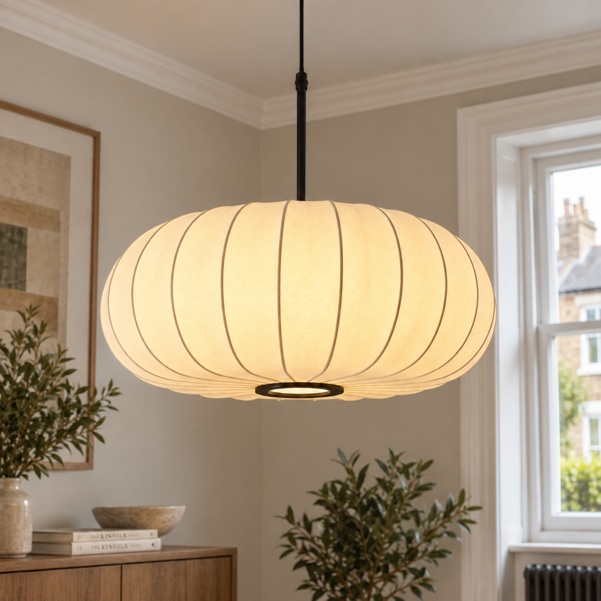 Verona Silk LED Pendant Light