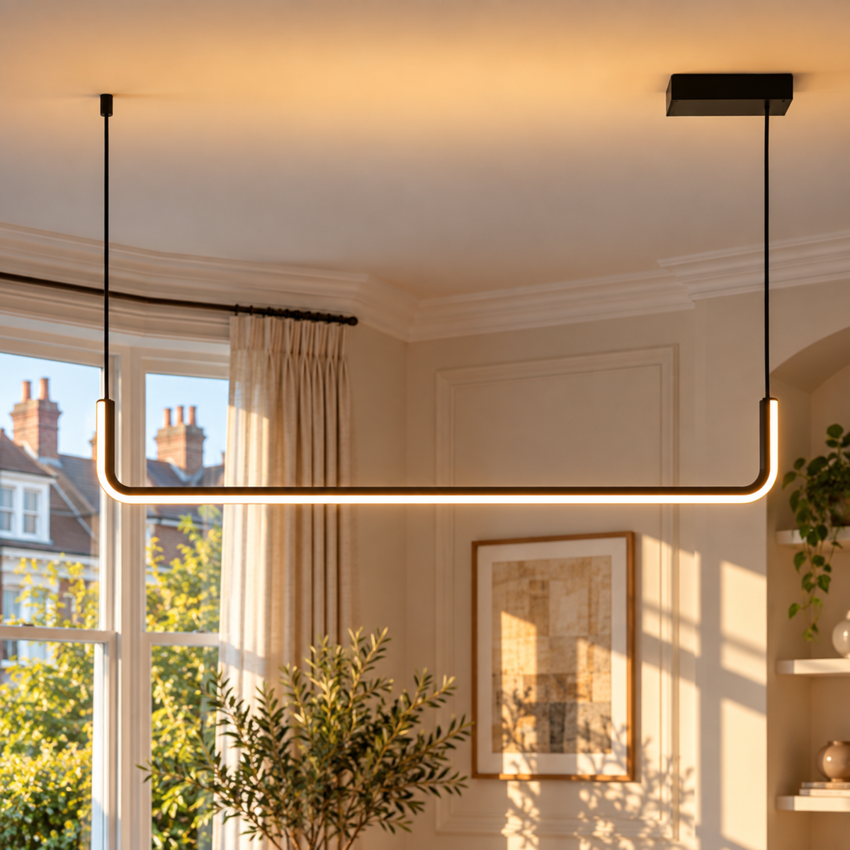 Modern LED Strip Pendant Light