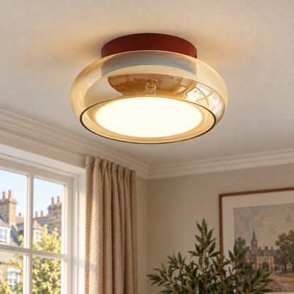 June Retro Glass Ceiling Light