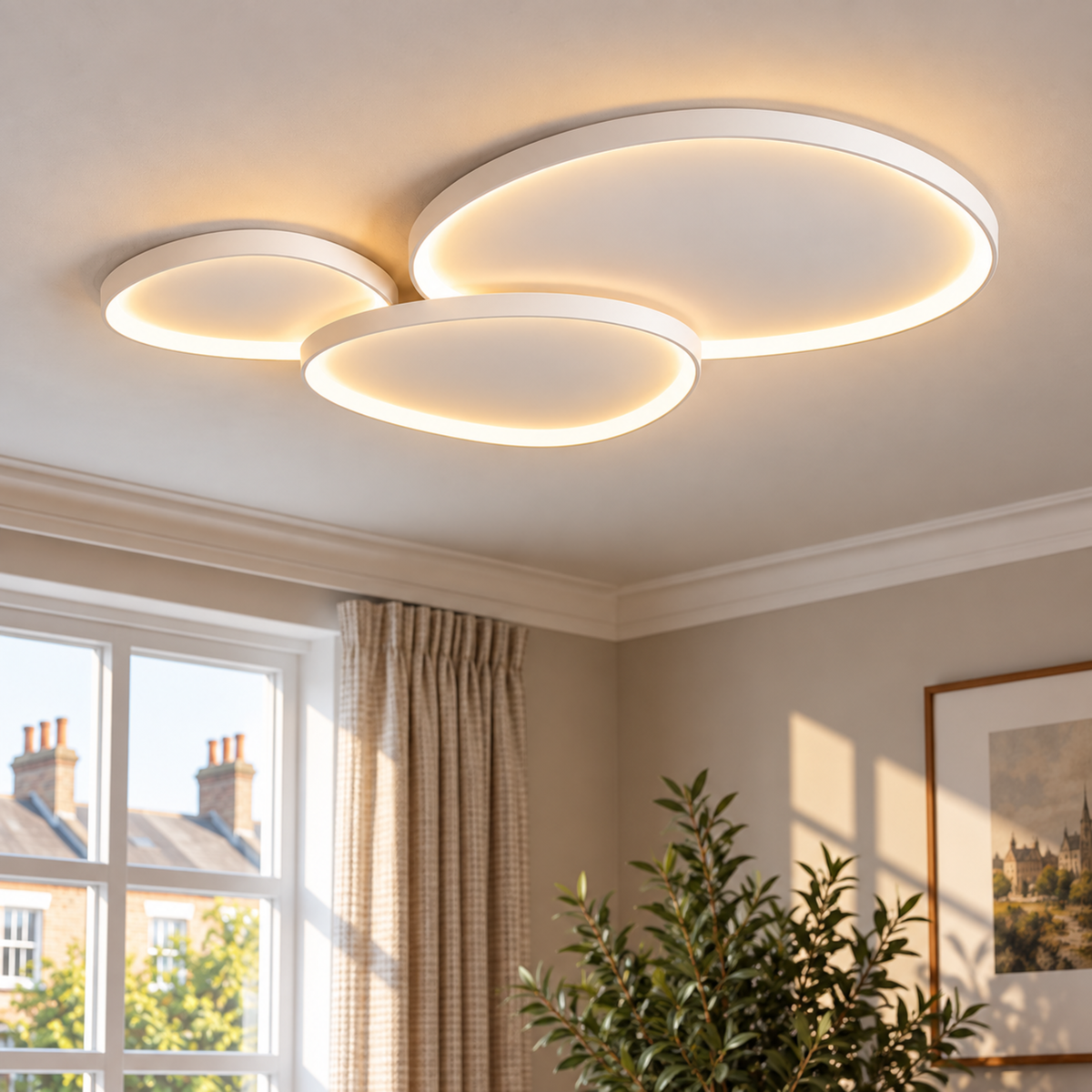 Modern 3-Light Ceiling Light