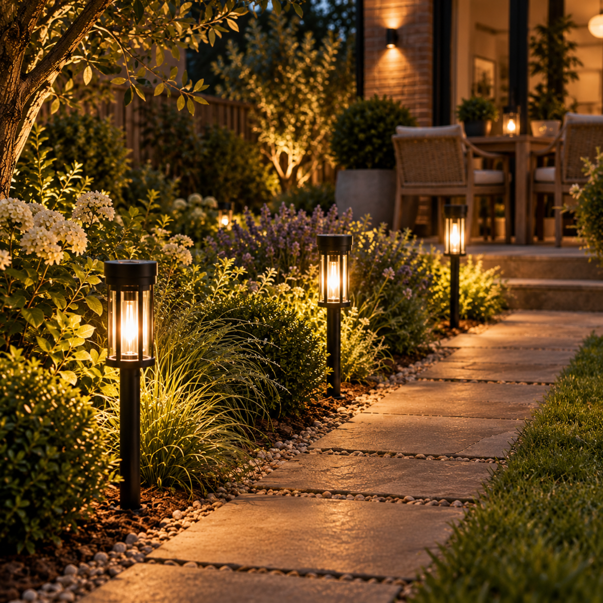 Solar-Powered Outdoor Light