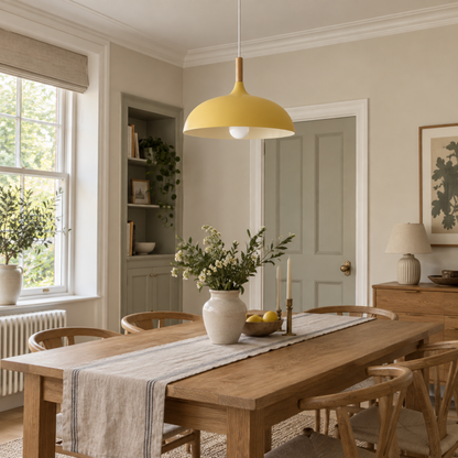 Minimalist Wood Aluminium Pendant Light