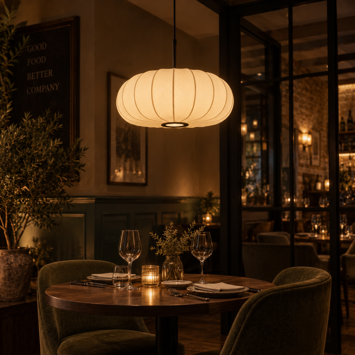 Verona Silk LED Pendant Light