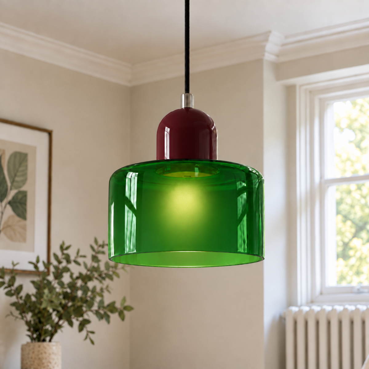 Halo Glass Pendant Light