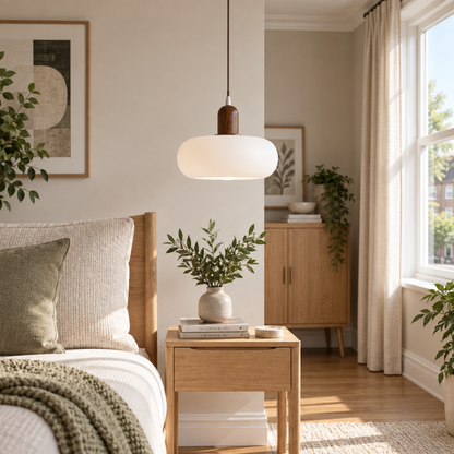 Scandinavian Cream Pendant Light