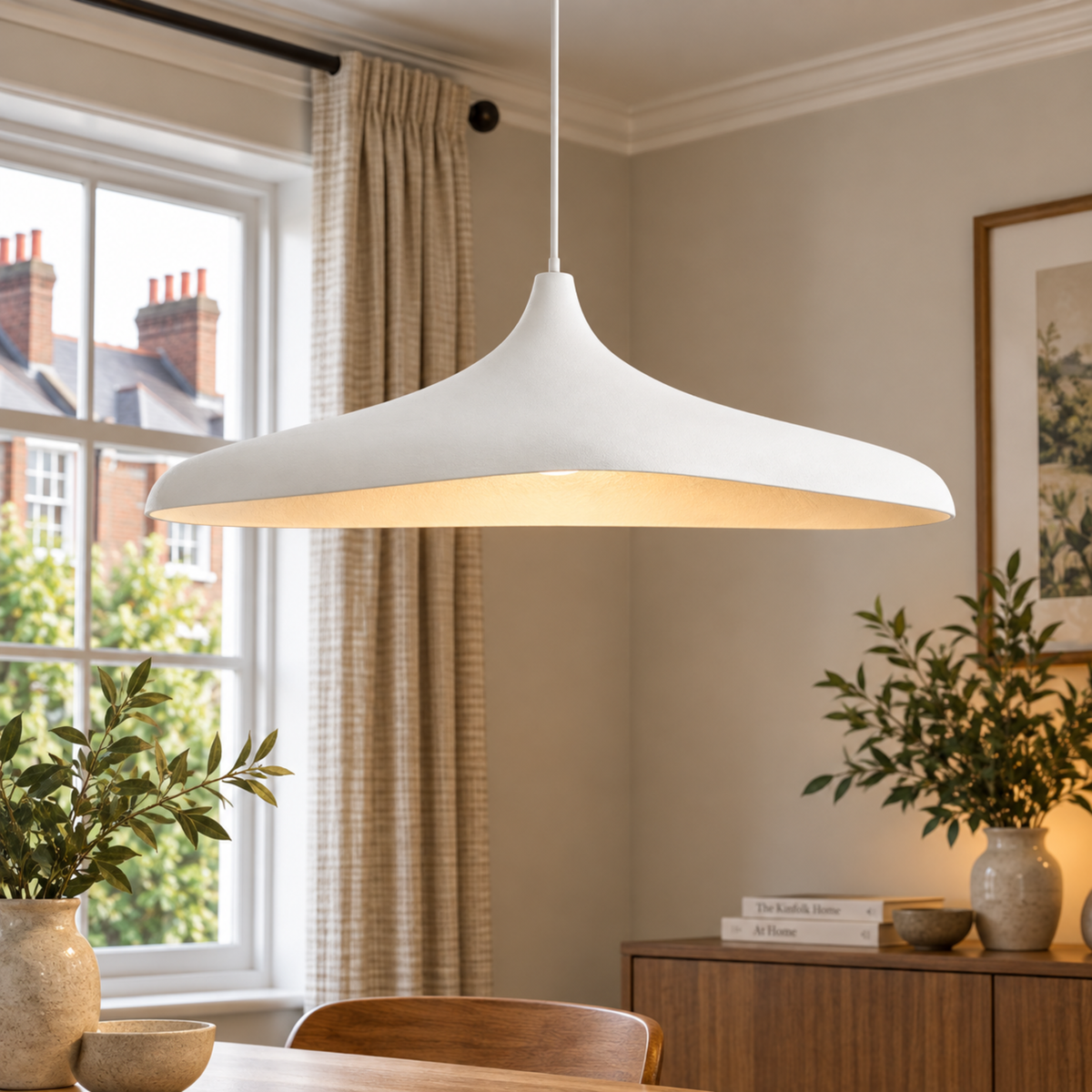 Japanese Wabi-Sabi Paper LED Pendant Light