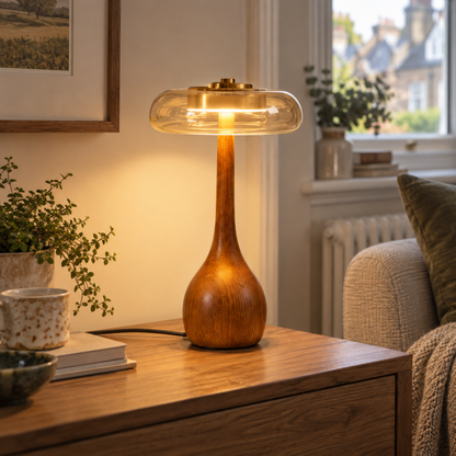 Elegant Glass LED Table Lamp