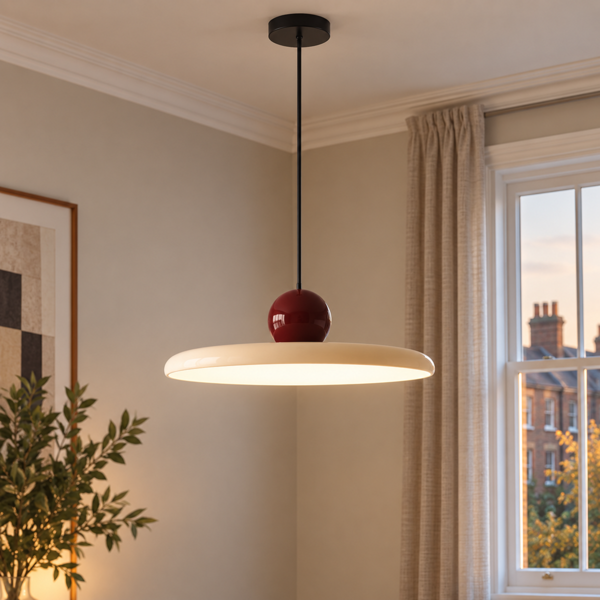 Bauhaus Glass Pendant Light