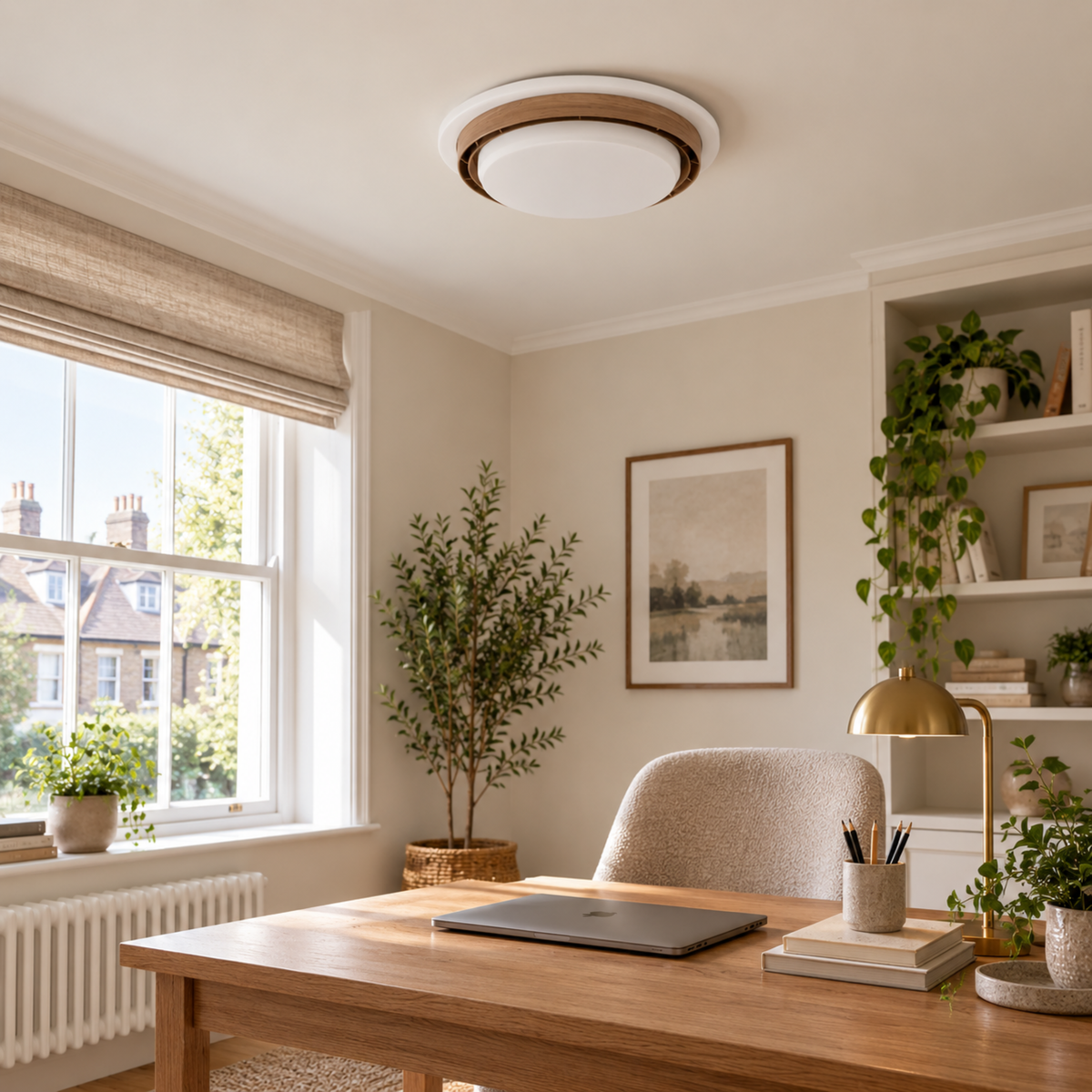 Bladeless LED Ceiling Fan Light
