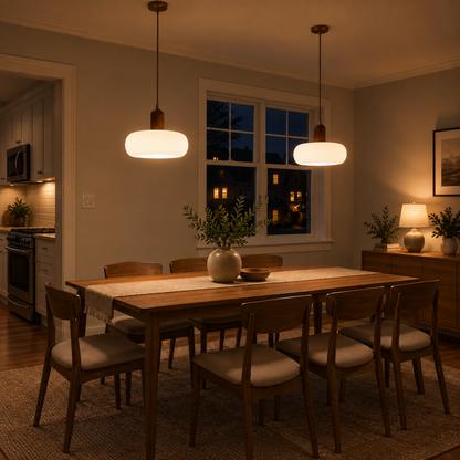 Scandinavian Cream Pendant Light