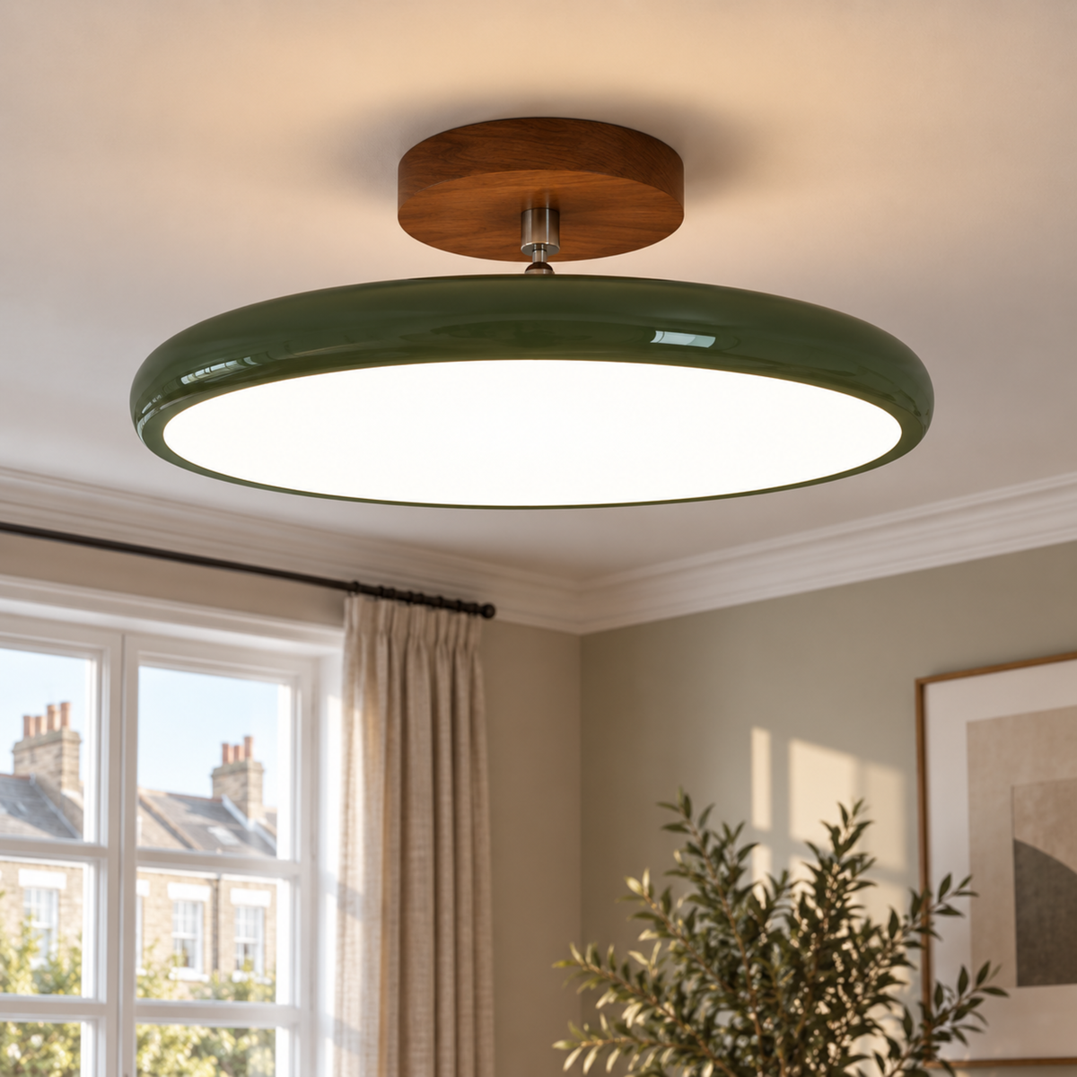 Round Retro Ceiling Light