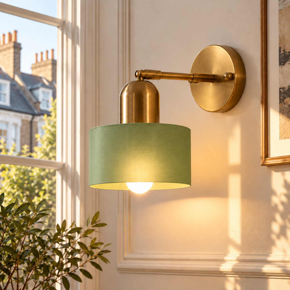 Bauhaus Colored Glass Wall Light