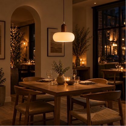 Scandinavian Cream Pendant Light