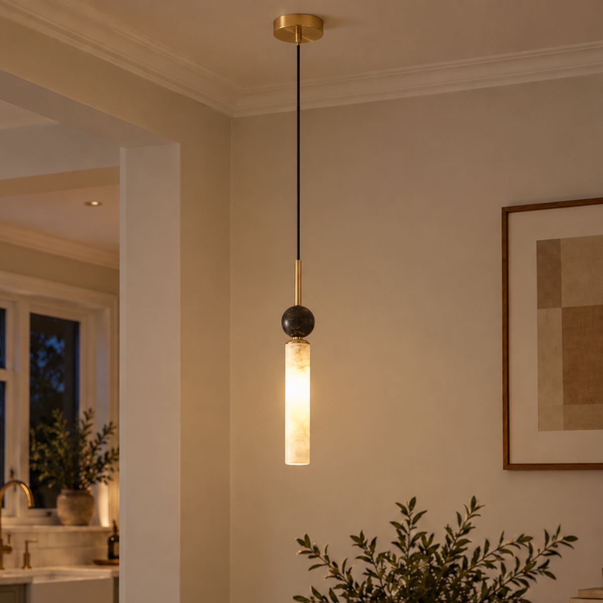Modern Marble Pendant Light