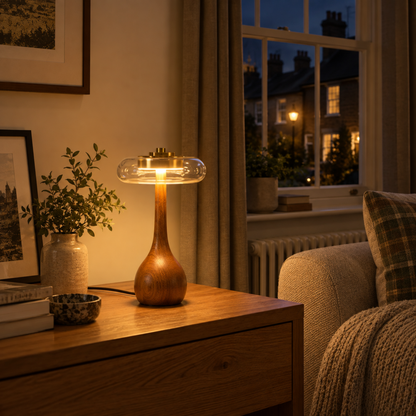 Elegant Glass LED Table Lamp