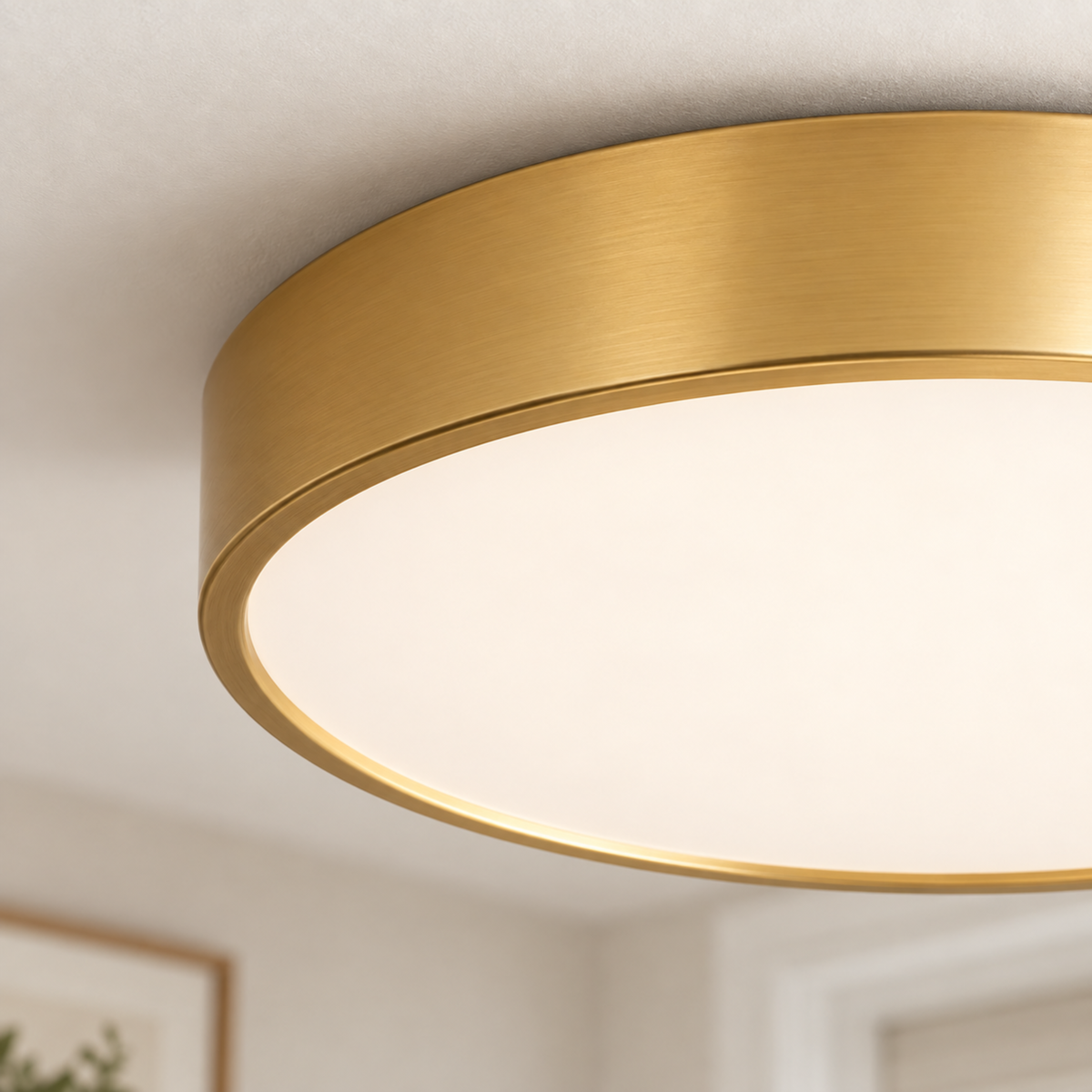 Golden Ring LED Ceiling Light