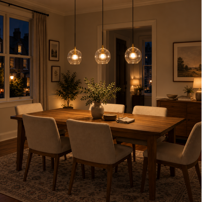 June Glass Globe Pendant Light