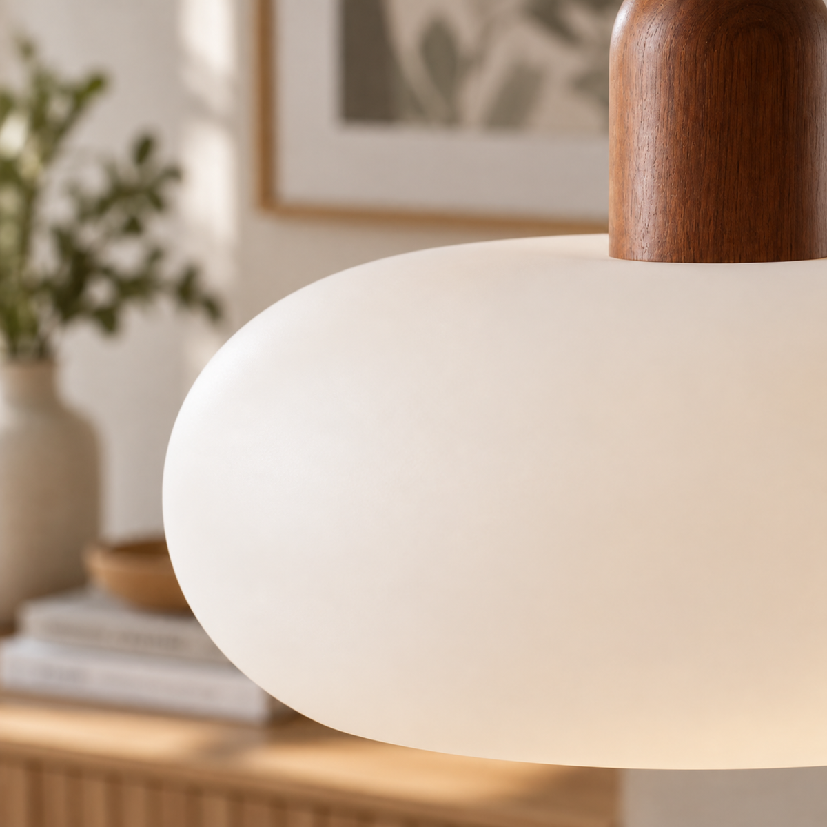 Scandinavian Cream Pendant Light