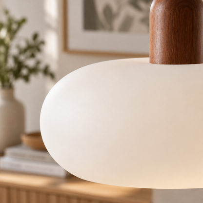 Scandinavian Cream Pendant Light