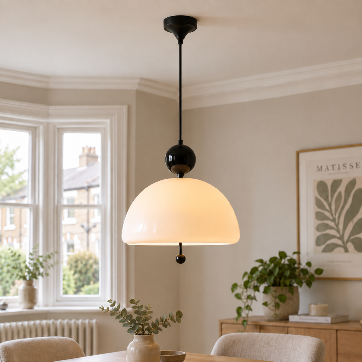 Avant-Garde Bauhaus Glass Pendant Light