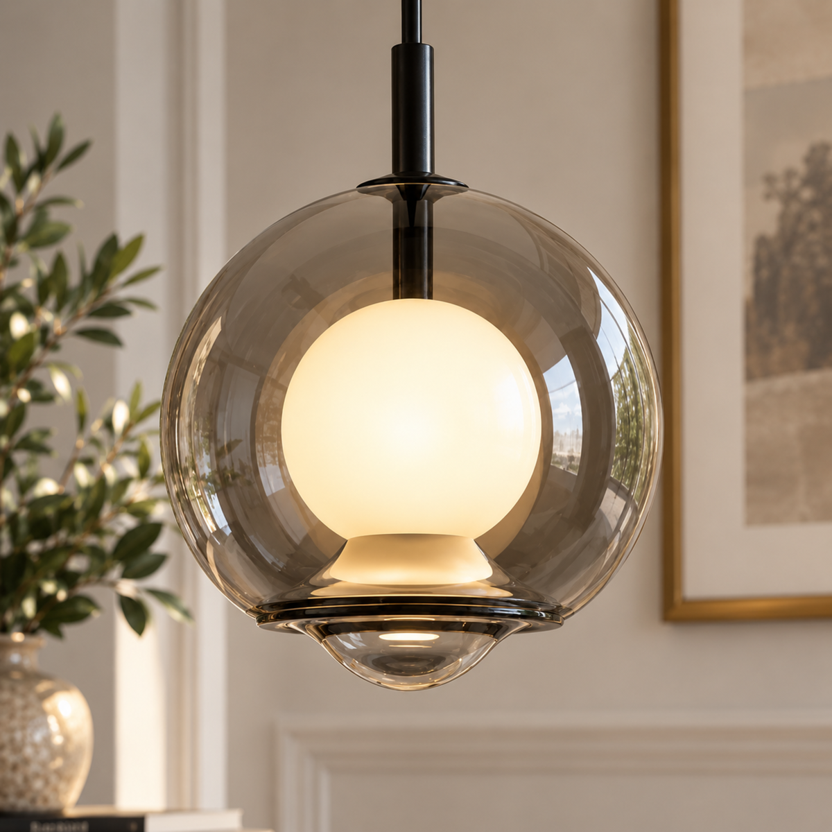 Glass Pendant Light