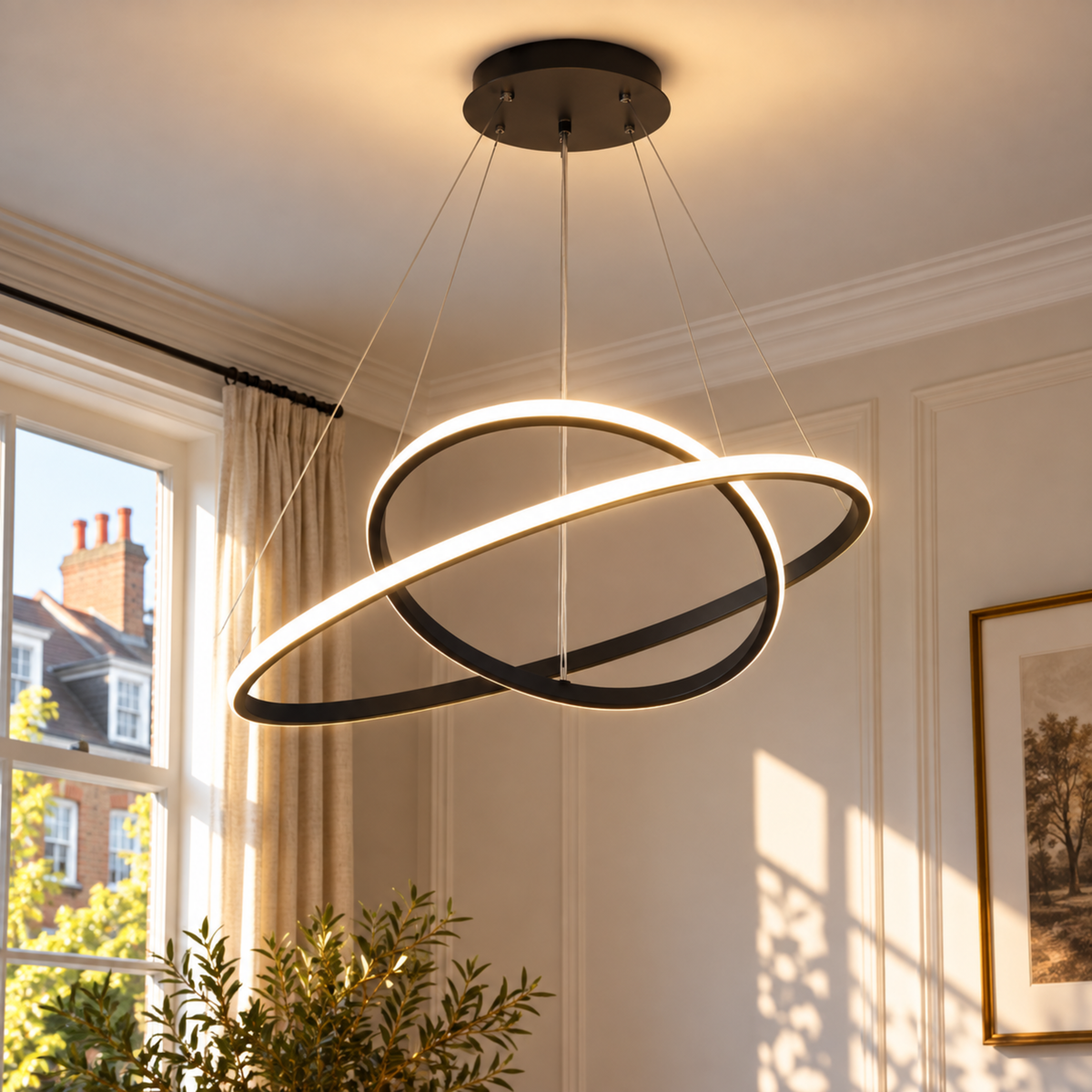 Modern LED Ring Chandelier