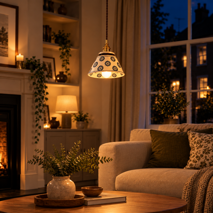 Vintage Ceramic Pendant Light