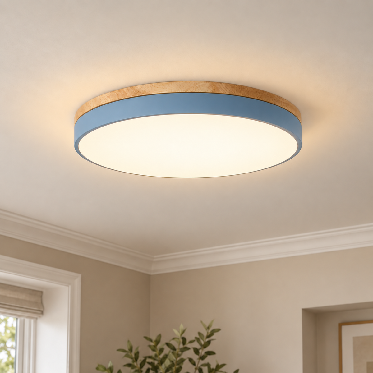 Round Disc Flush Mount Ceiling Light