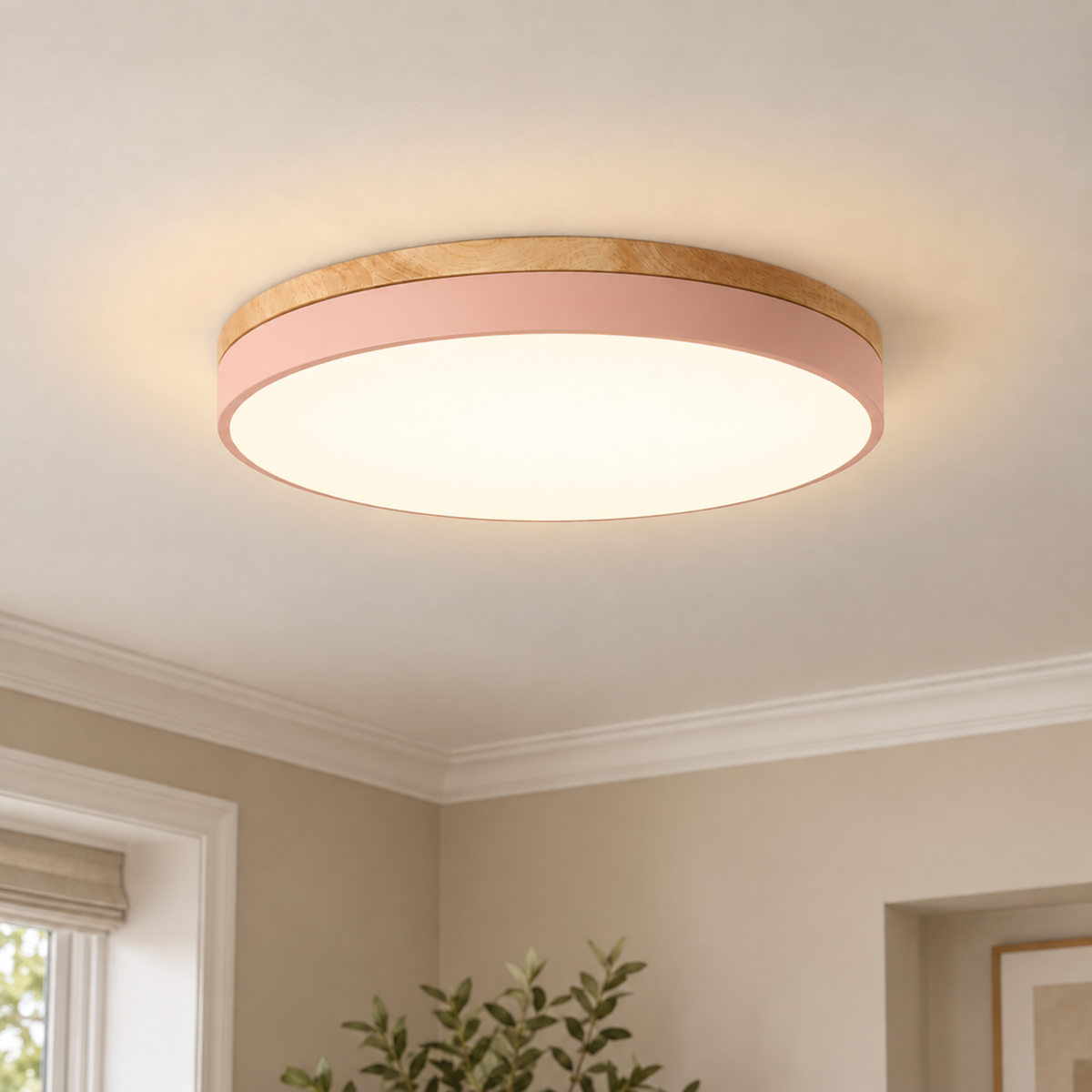 Round Disc Flush Mount Ceiling Light