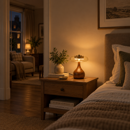 Elegant Glass LED Table Lamp