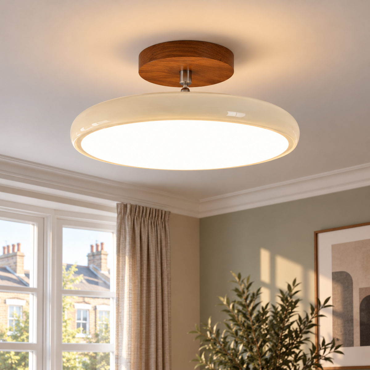 Round Retro Ceiling Light