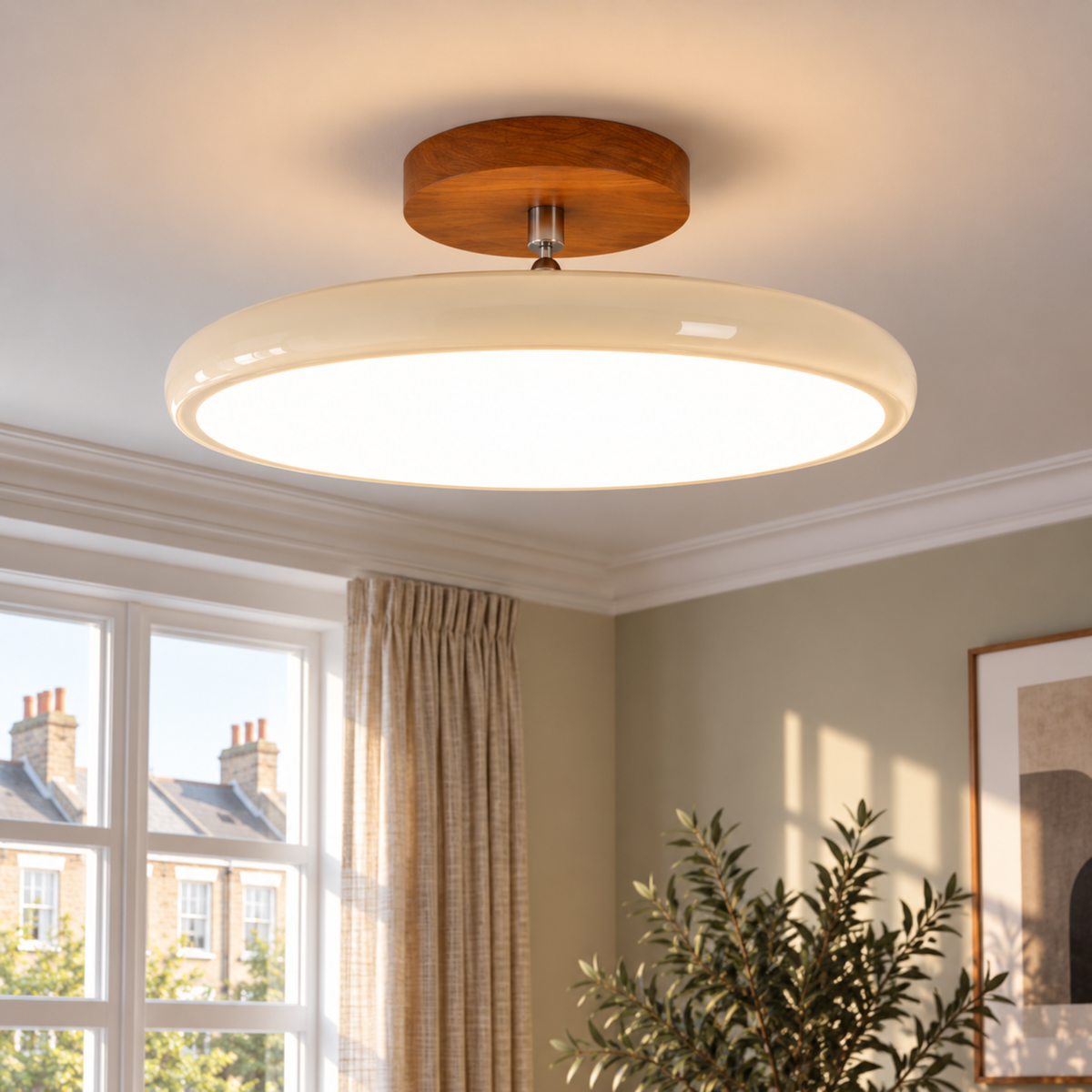Round Retro Ceiling Light