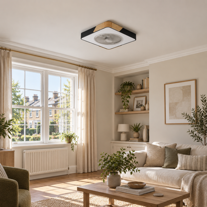 Quiet Ceiling Fan with LED Light