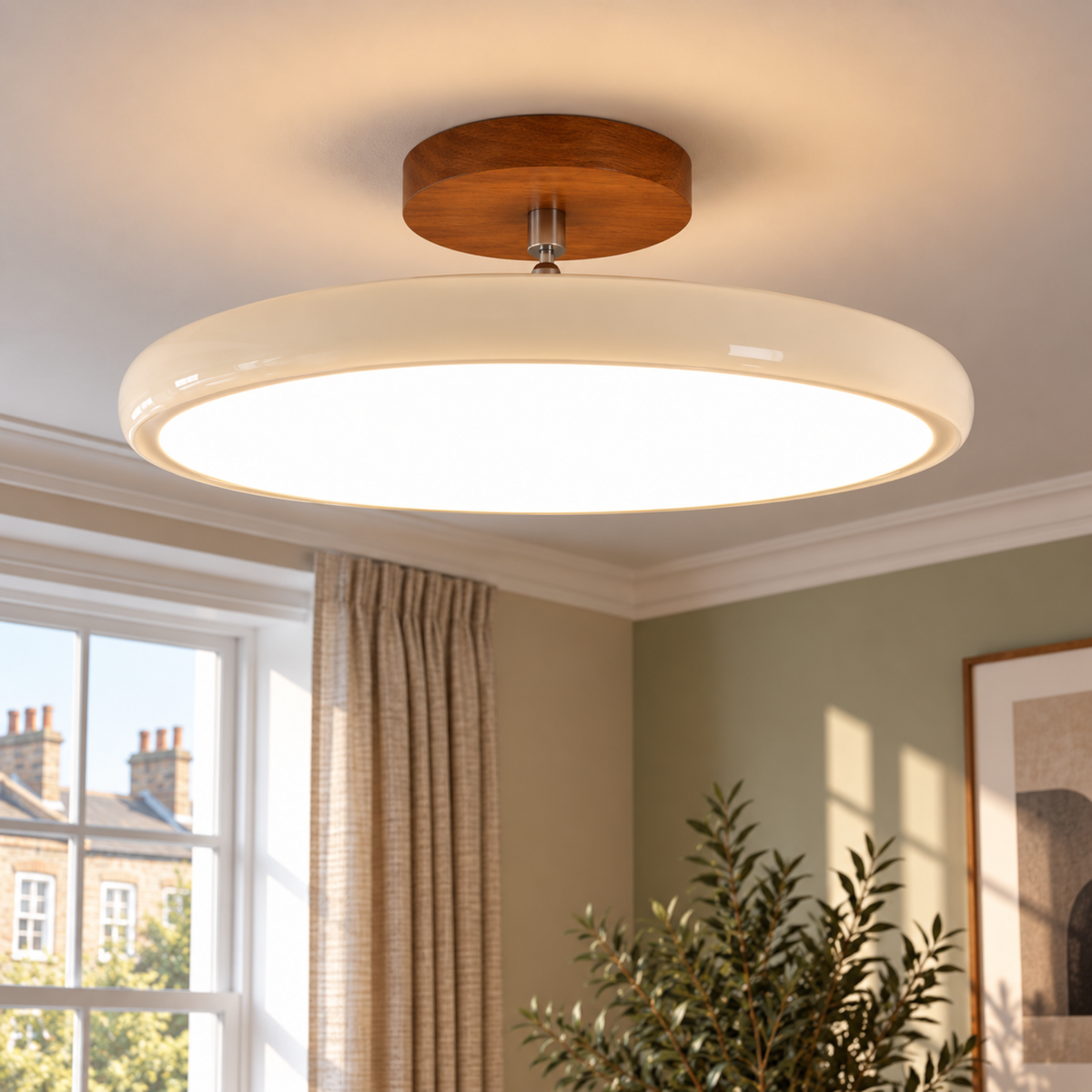 Round Retro Ceiling Light